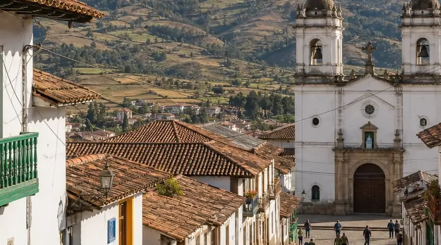 Plaza and church of Celendín in the Cajamarca highlands