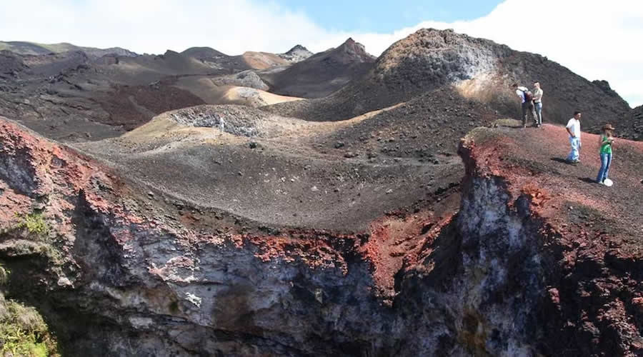 Caldera of the Sierra Negra volcano, Isabela Island, Galápagos