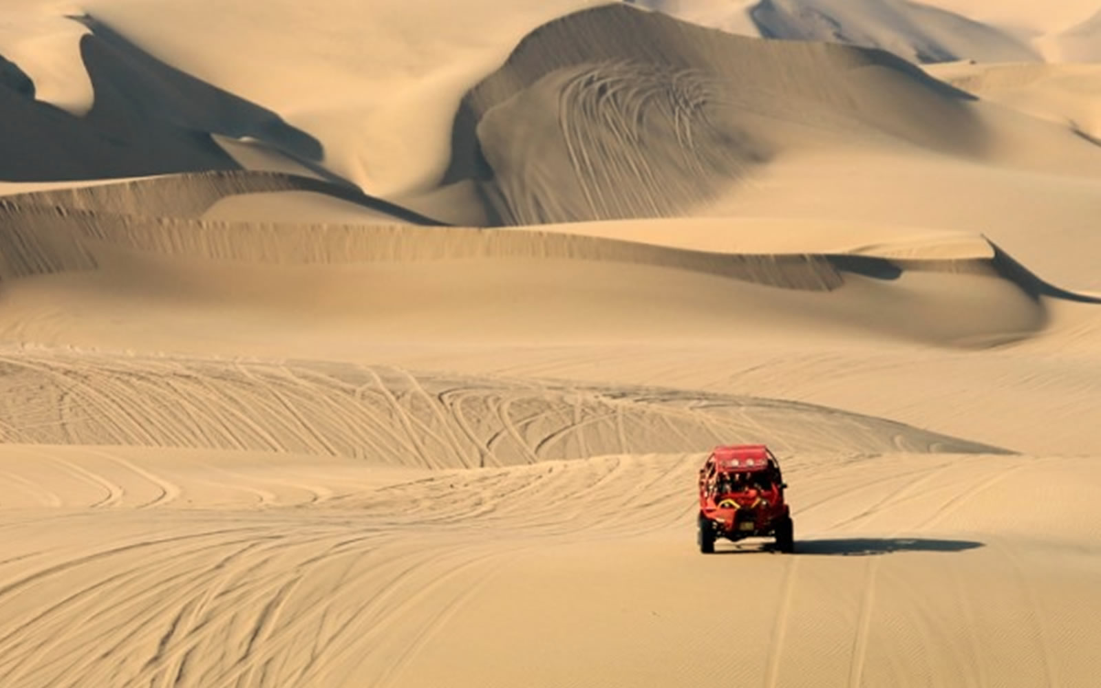 Desert buggy ride in the Atacama on a trip with friends