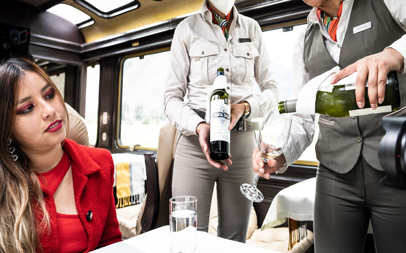 First Class carriage of Inca Rail to Machu Picchu