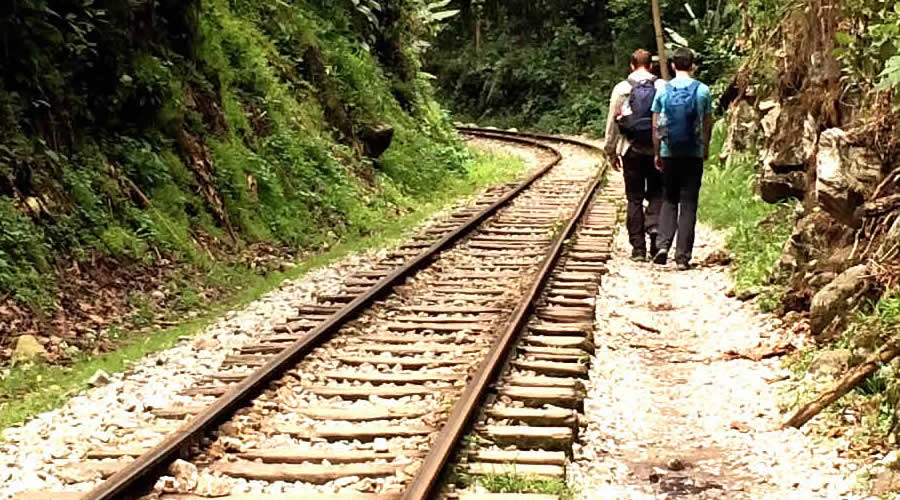Railway trail from the Hydroelectric Station to Aguas Calientes