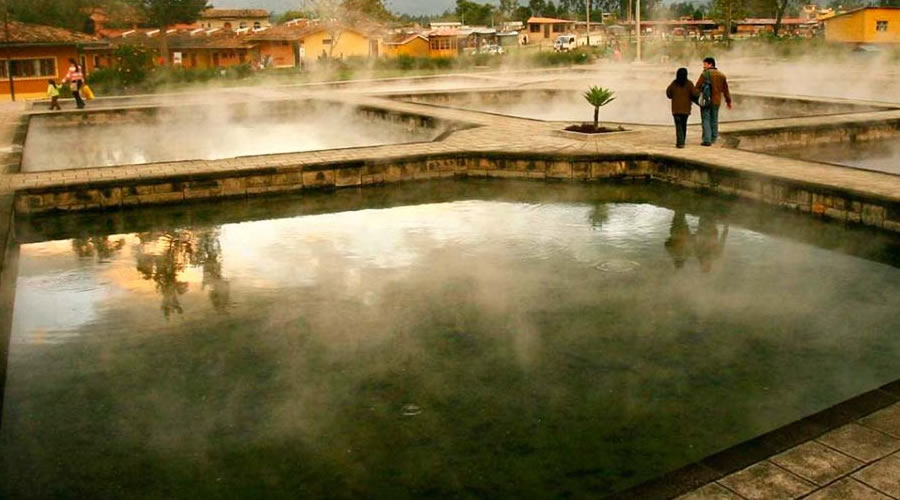 Thermal pools of the Inca Baths in Cajamarca