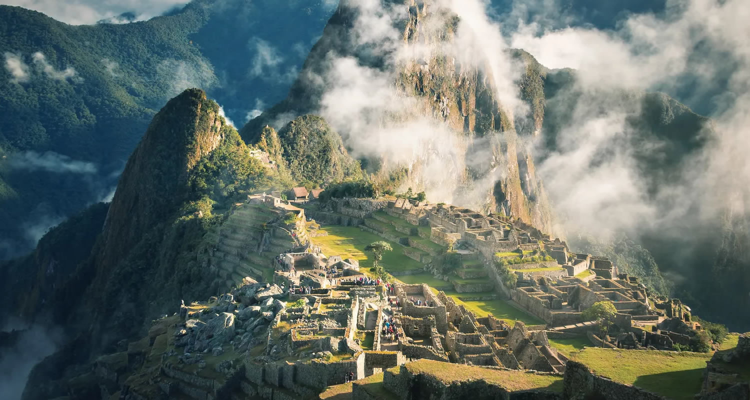 Machu Picchu citadel seen during the guided tour