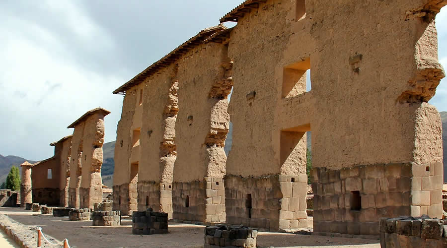 Temple of Wiracocha walls at Raqchi on the Route of the Sun