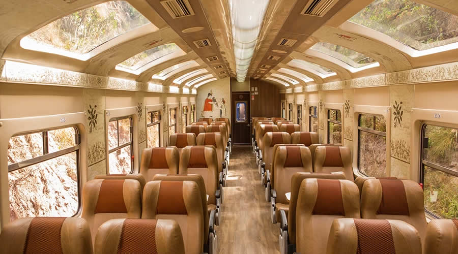 Vistadome train to Machu Picchu through the Urubamba canyon